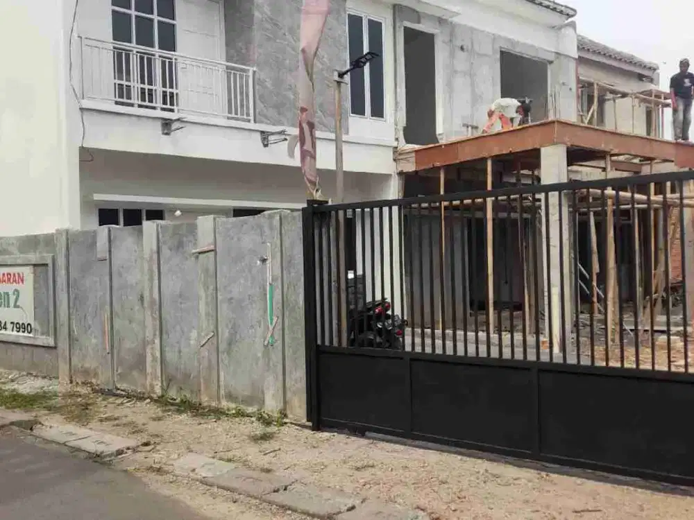 Rumah dijual dalam cluster ready stok dinding ful batamerah lokasi strategis dekat stasiun LRT Jatibening