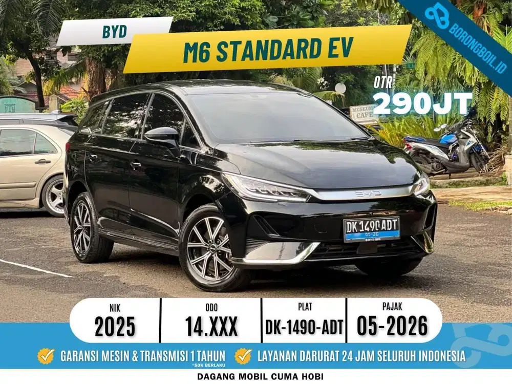 MOBIL LISTRIK MURAH!!BYD M6 STANDART AT 2025
