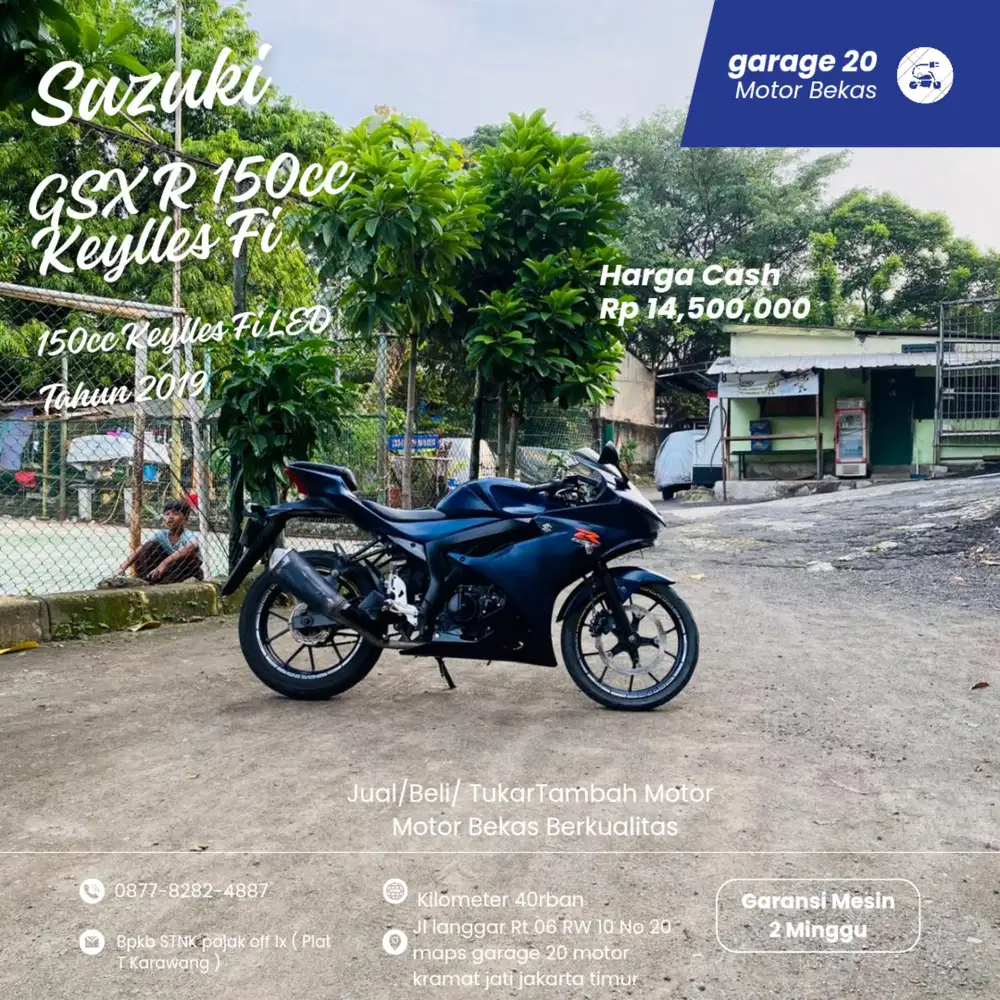 Suzuki GSX R 150 Keylles Fi LED Tahun 2019 pajak Off