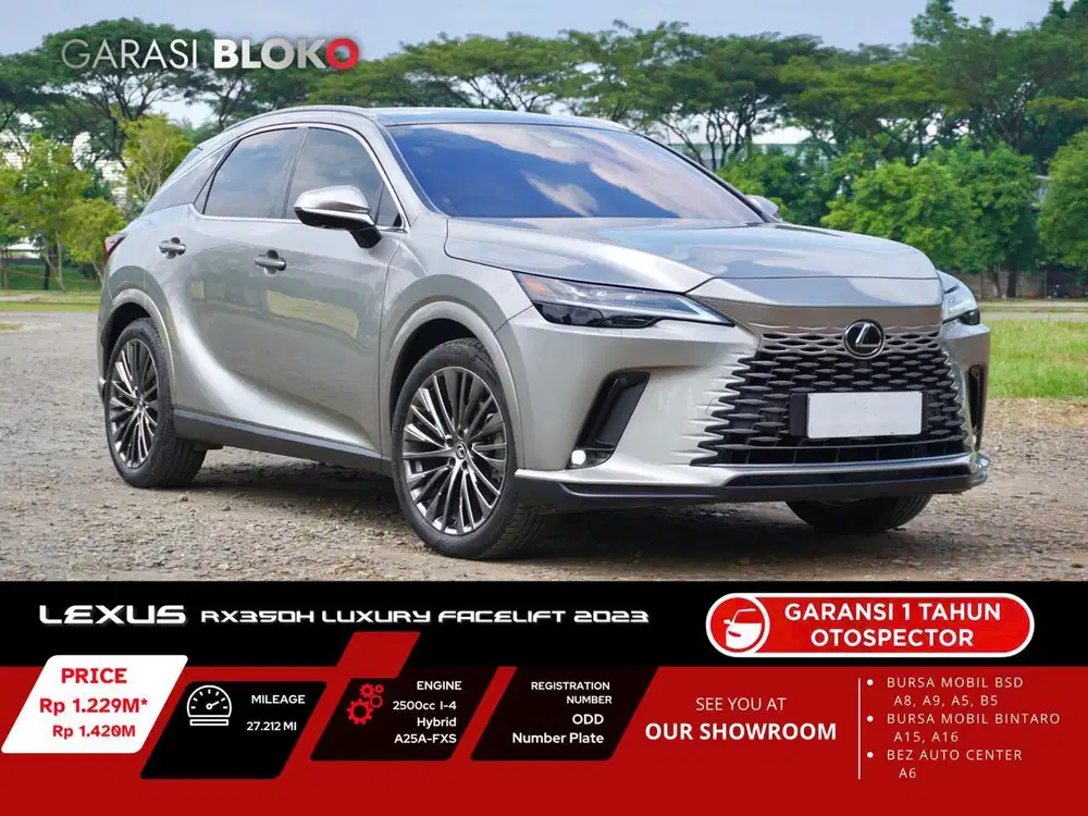 Warranty ON - Lexus RX350h Hybrid Facelift Luxury A25A-FXS 2023
