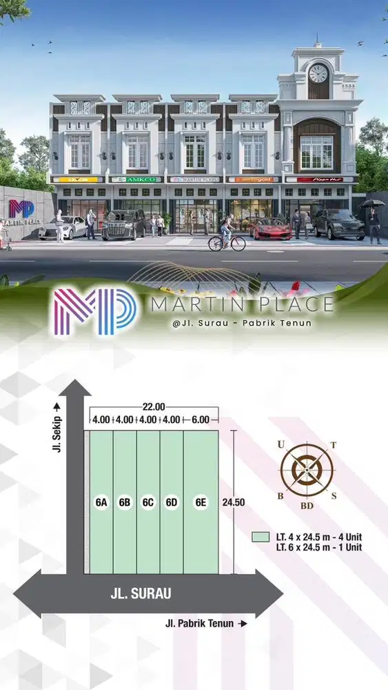Rumah baru 2.5 lantai Jl Surau - Pabrik Tenun - Sekip Medan