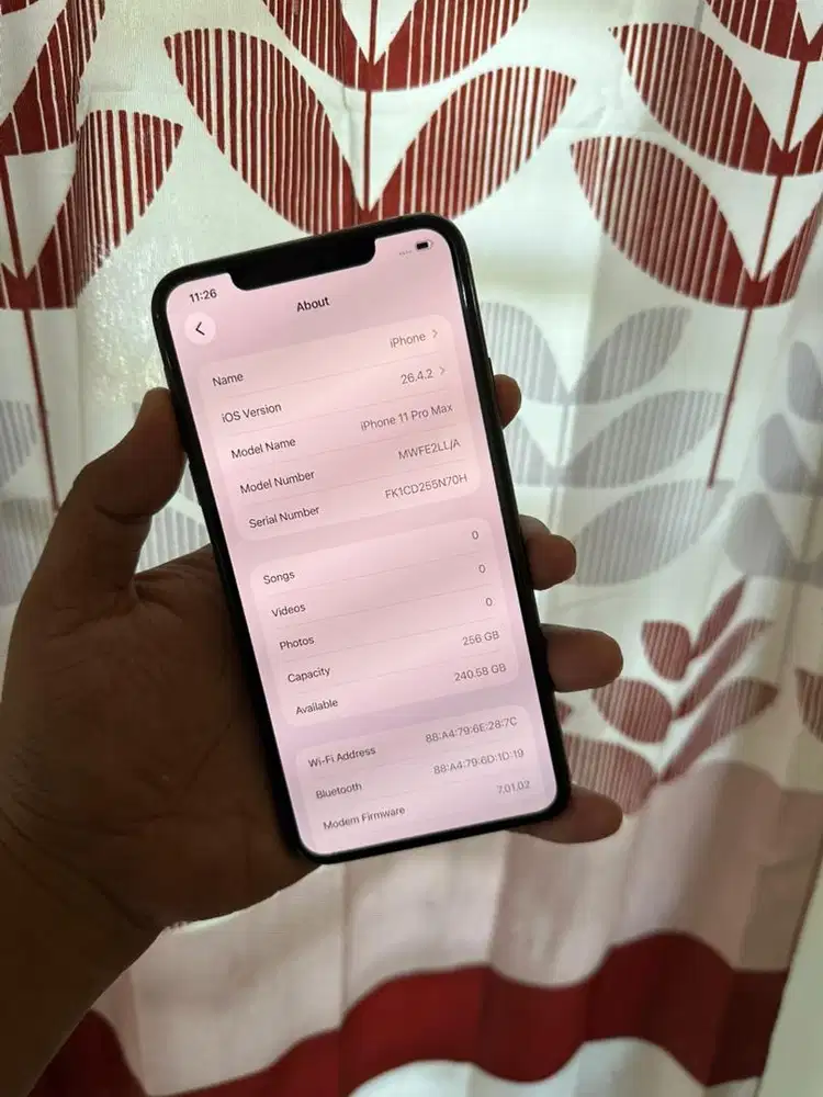IPHONE 11 PRO MAX 256GB INTER ALL OPERATOR BISA SEMUA KARTU
