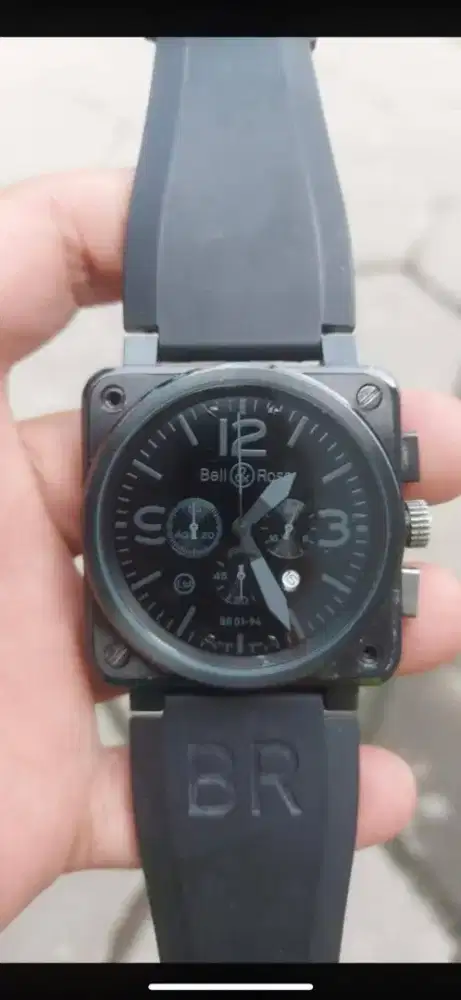 Bell ross quarrtz chrono pvd black edition watch only nornal premium