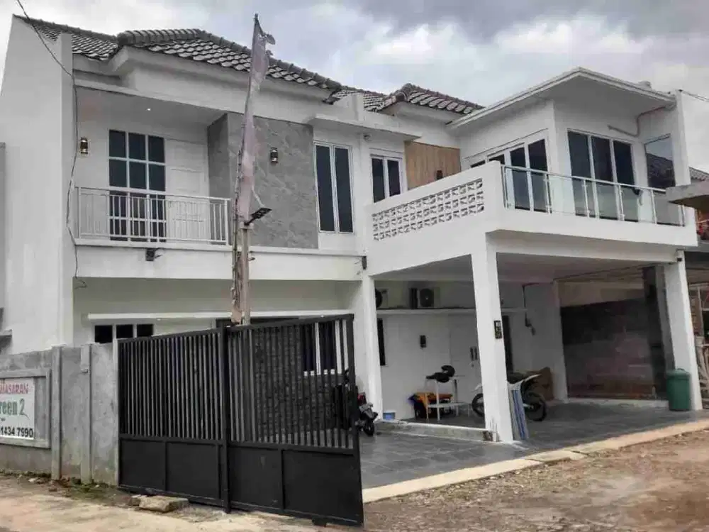 Rumah cluster ready stok dinding ful batamerah dijatibening Akses strategis dekat stasiun LRT Jatibening