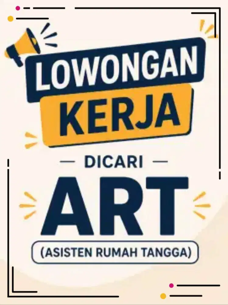 LOWONGAN KERJA ART