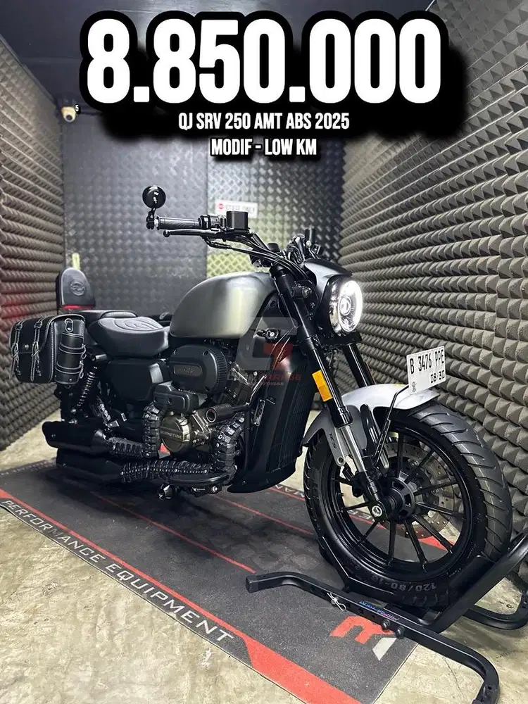 QJ SRV 250 AMT ABS 2025 MODS TOURING SUARA GAHAR LOW KM 2XXX PAJAK ON