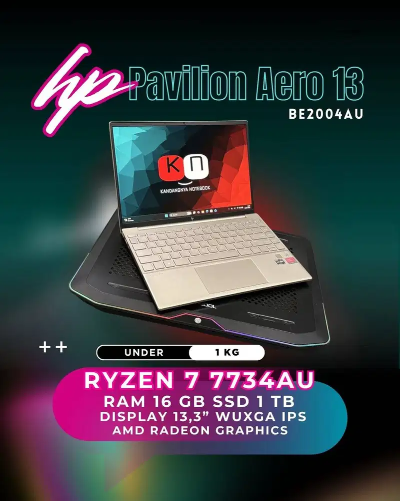 Hp Pavilion Aero 13 BE2004AU Ryzen 7 7734AU RAM 16GB 1TB