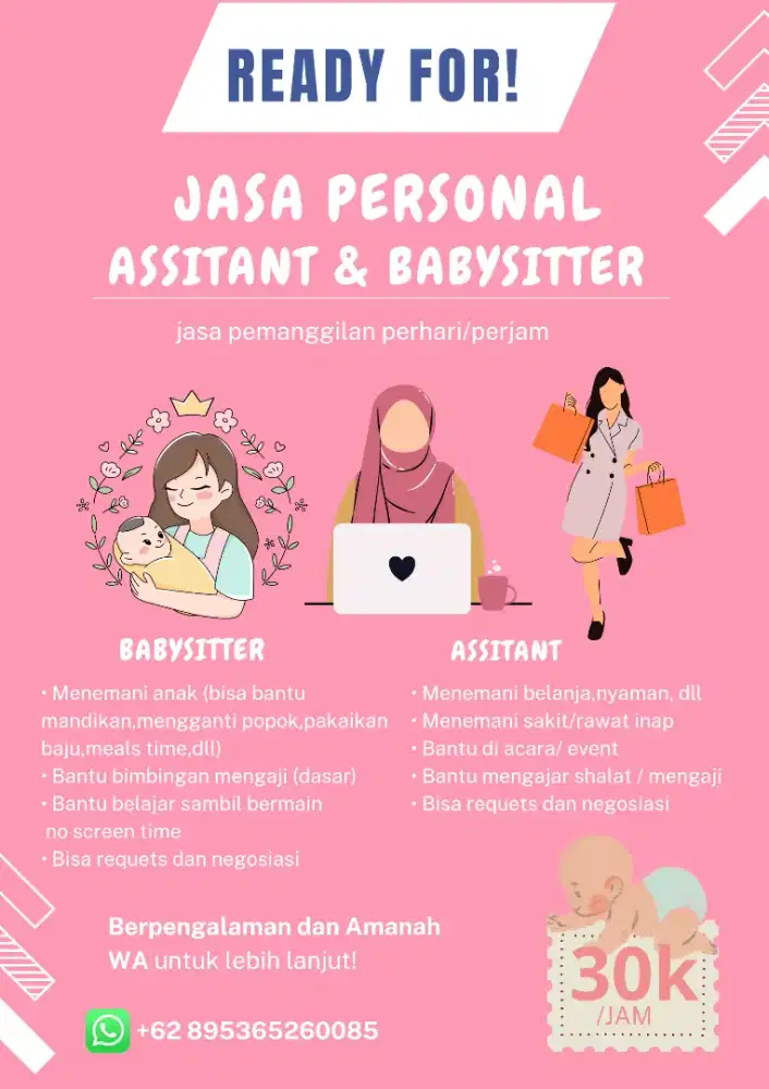 BUKA JASA ASSITANT DAN BABYSITTER