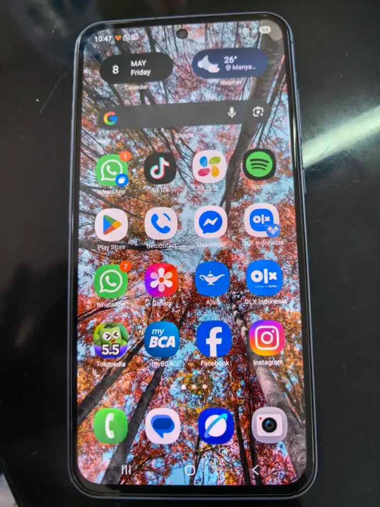 Samsung Galaxy A55 5G 8/256 GB Biru ex SEIN mulus murah