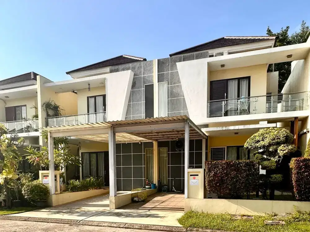 Rumah 2lt 8x18 Konsep Modern Tropis Cluster Arana Harapan Indah Bekasi