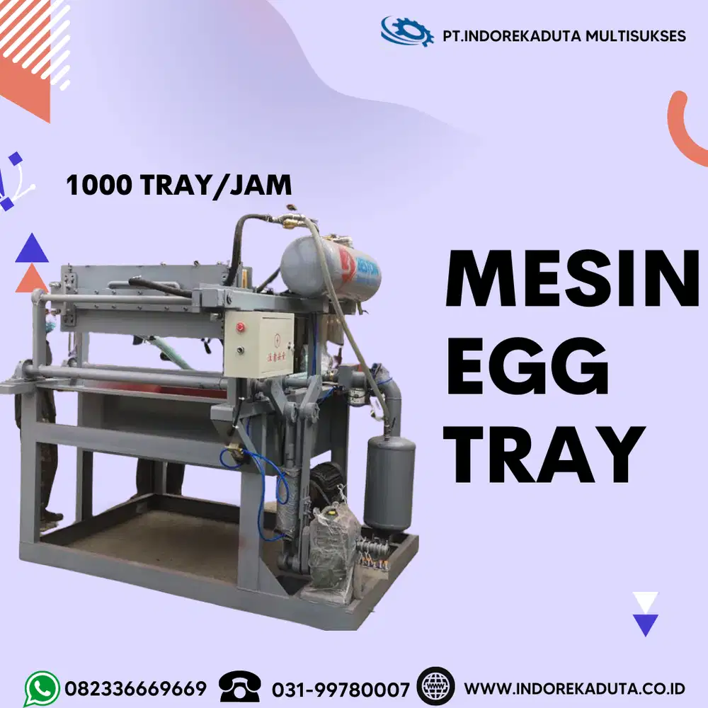 MESIN EGG TRAY KAPASITAS 1000 (MULTI LAYER)