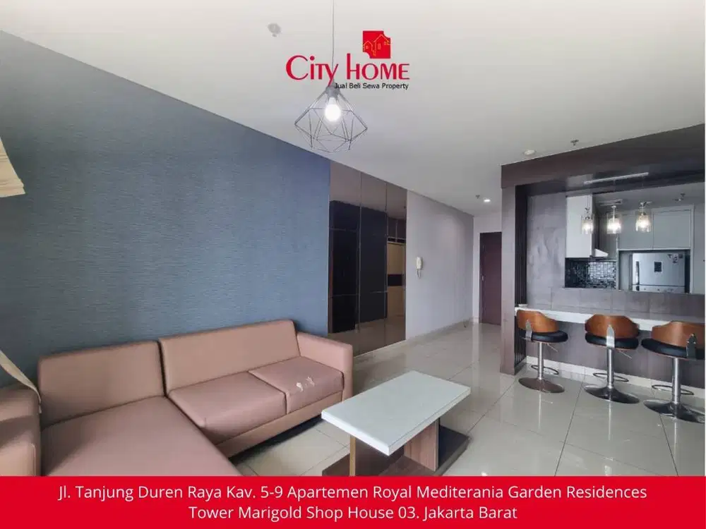 Disewakan Apartemen Central Park 2+1BR Best View, Connected to Mall