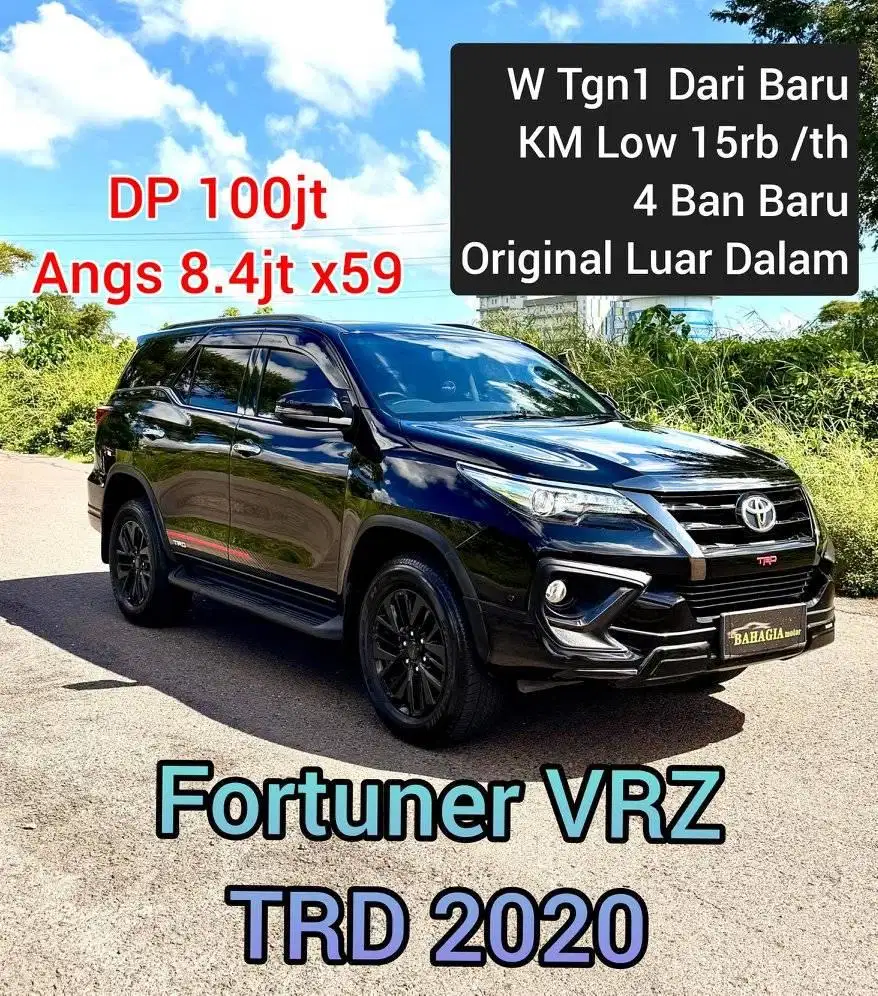Toyota Fortuner VRZ TRD 2020 Solar Diesel Hitam 2.4 Pajero Dakar 2019