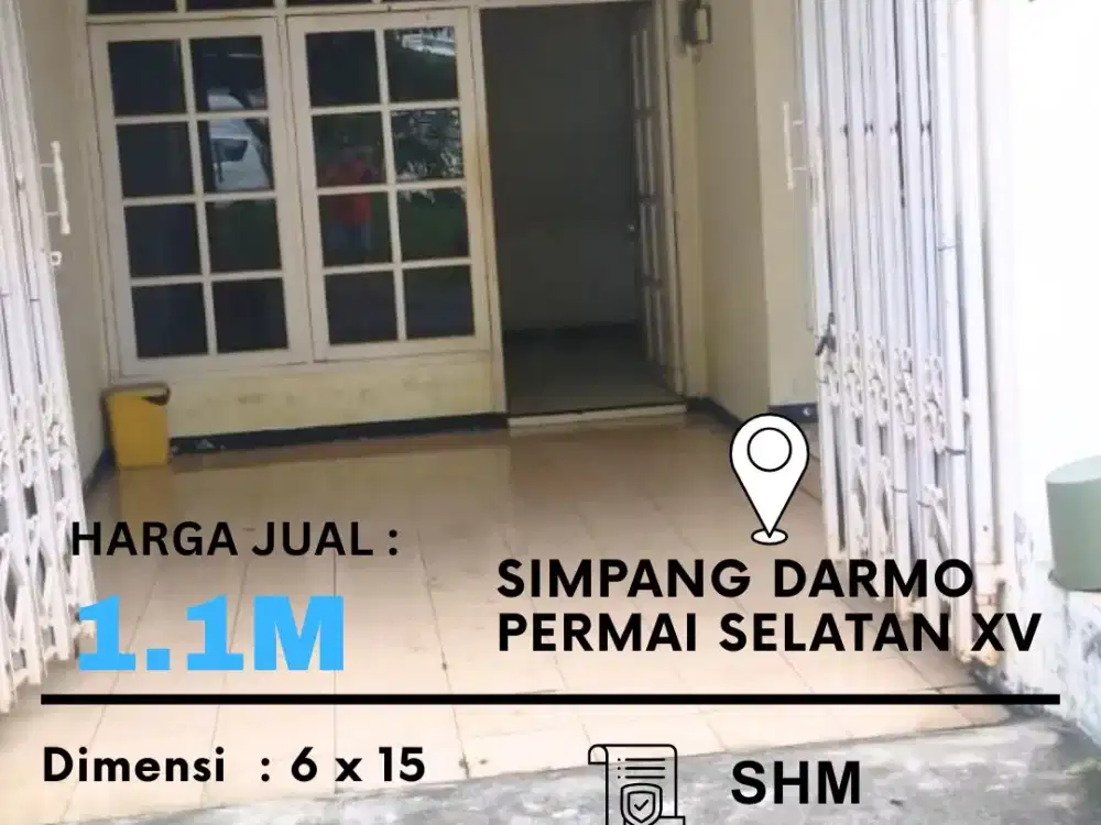 Dijual Simpang darmo permai selatan XV