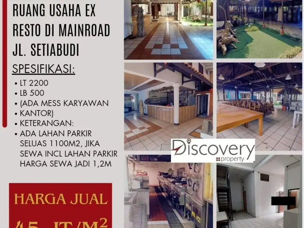 Ruang Usaha Strategis Di Sewakan Di Mainroad Setiabudi Bandung Bisa Buat Cafe Resto Rumah makan