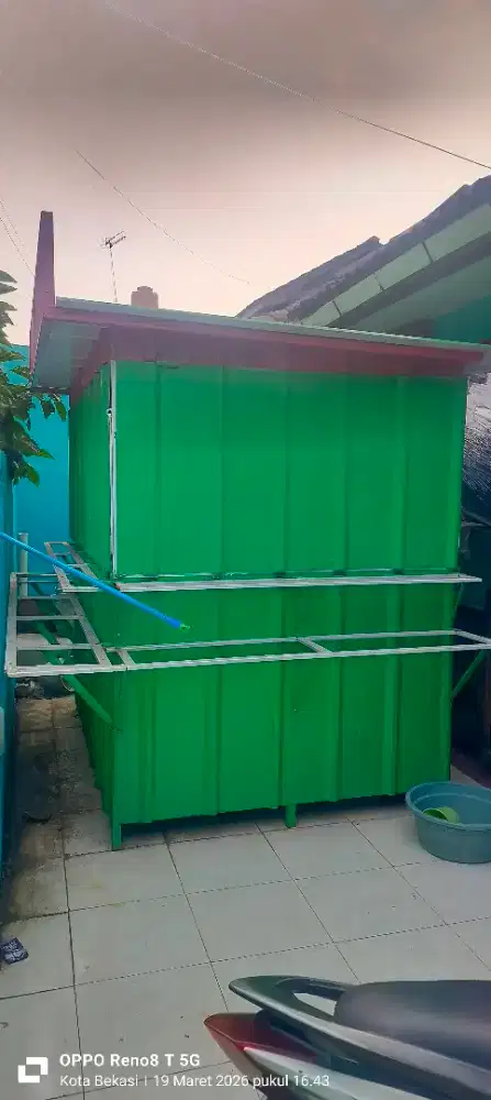 booth kontainer jualan