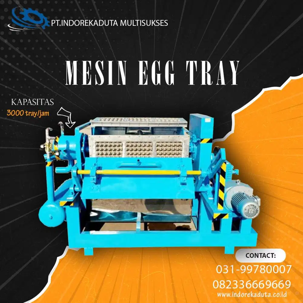 MESIN EGG TRAY KAPASITAS 3000