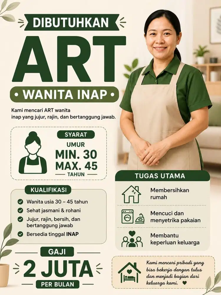 DIBUTUHKAN ART INAP