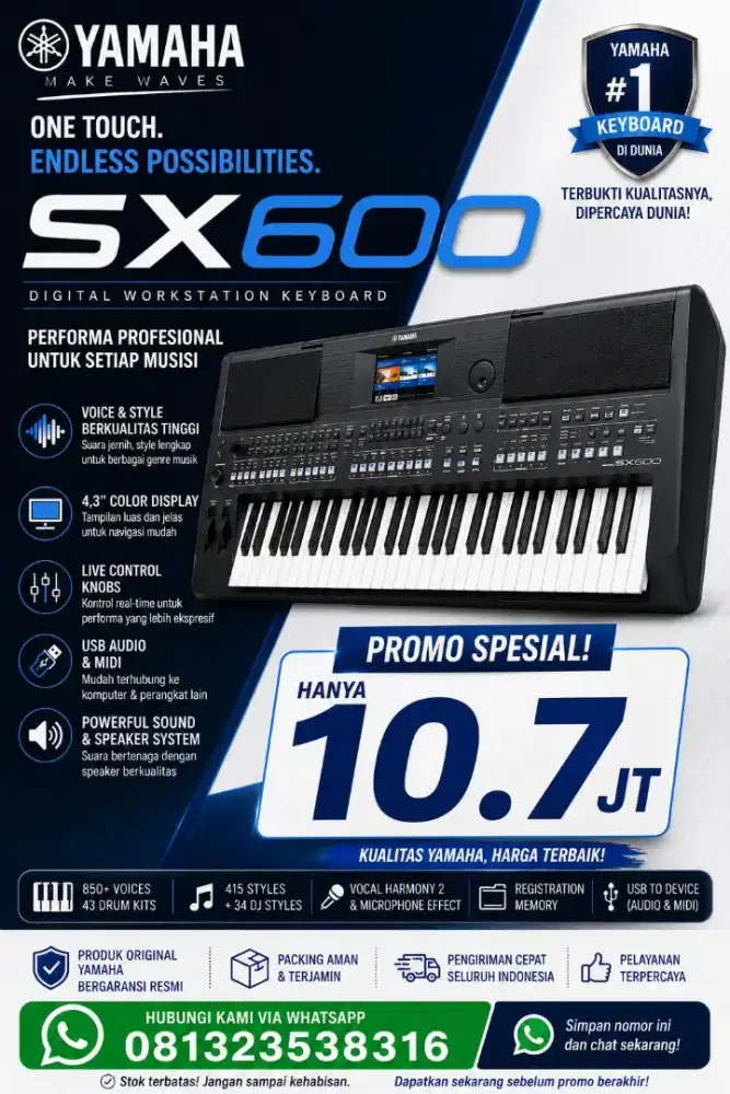 YAMAHA PSR SX600