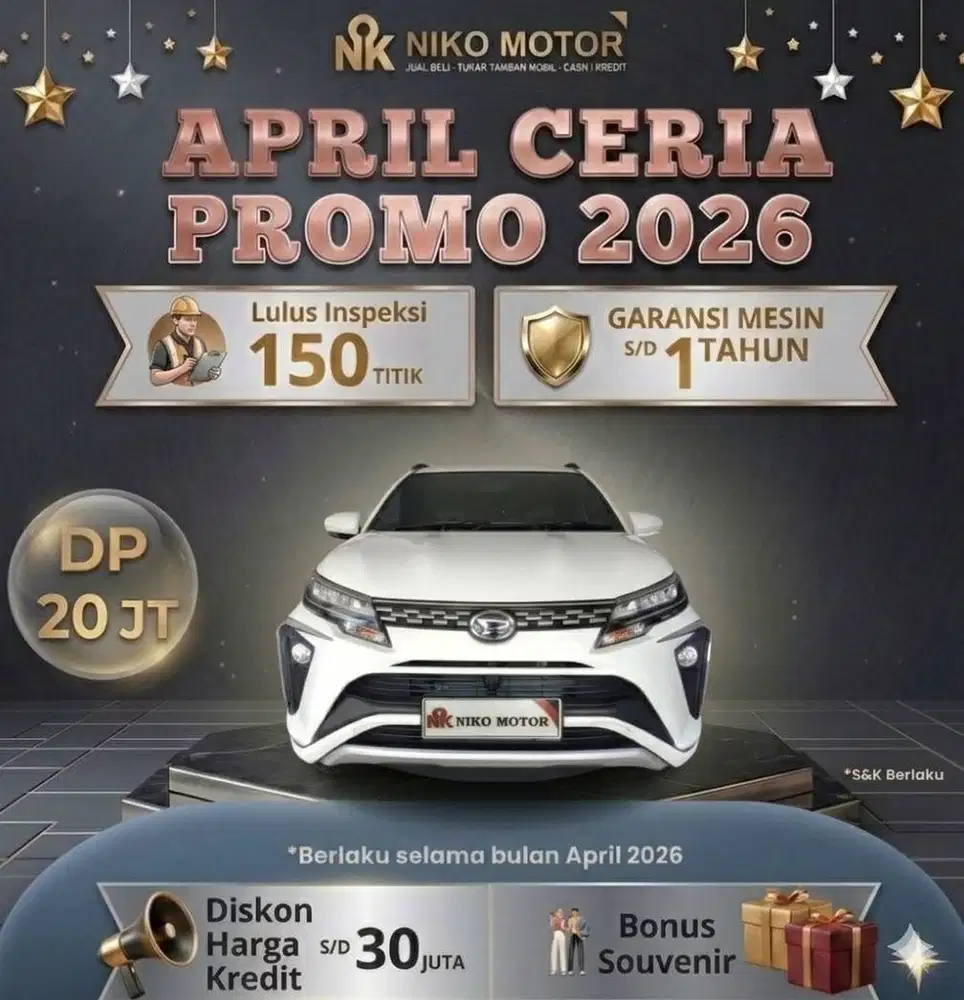 (SPT BARU KM10RB) TERIOS 1.5 R ADS 2024 MT :2023|2025