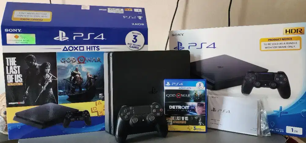 PS 4 Slim dan Paket Bundling 9 Games Ori