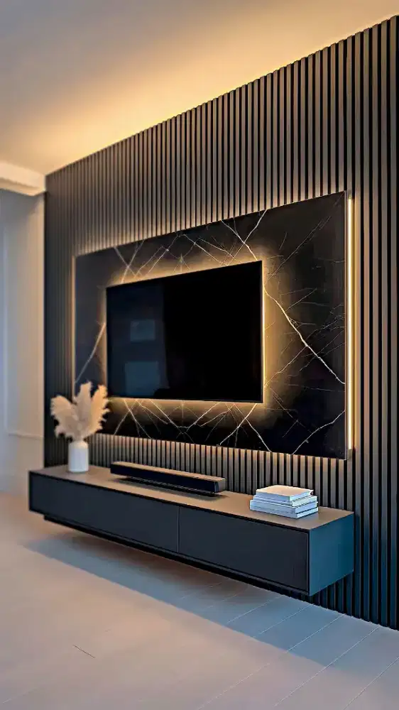 Panel dinding WPC aesthetic