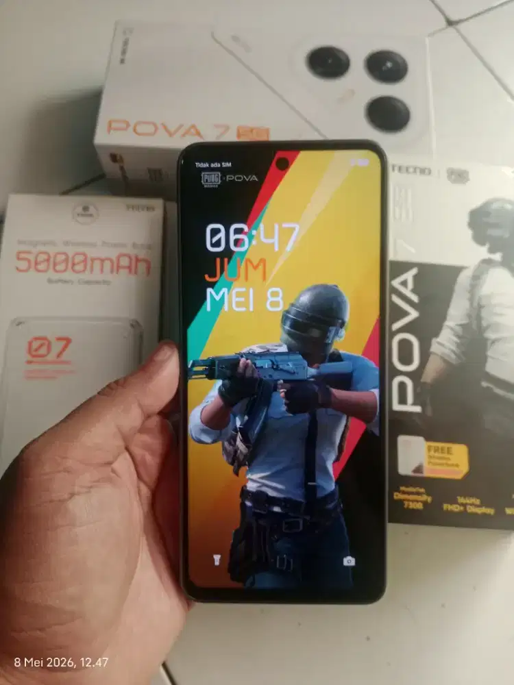 Techno Pova 7 5G ram 8/128 NFC nominus fullset mulus siap pakai