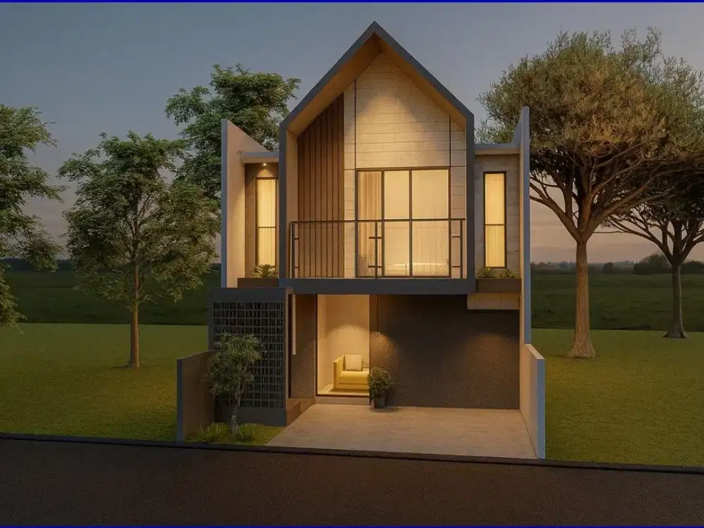 Rumah Strategis Yogyakarta Dekat Pasar Kolombo Model Scandinavian Type 90