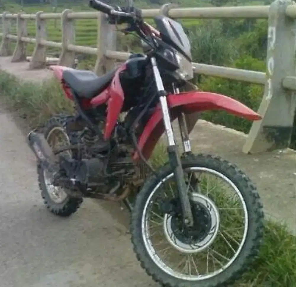 Motor Trail Cross Tril Basic Kawasaki Kaze Surat Lengkap Mesin Normal