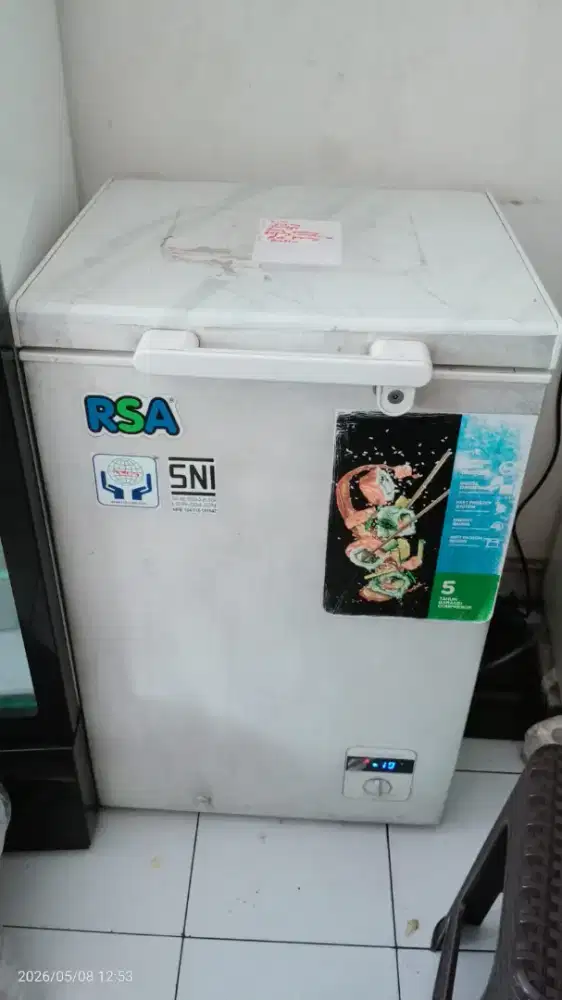 Dijual Cepat 2 unit  Freezer RSA 100 Liter