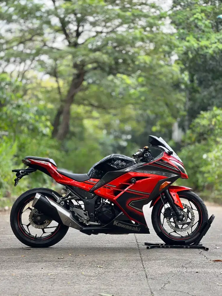 KAWASAKI NINJA 250 FI ABS OLD 2014 ORANGE KM 19K PAJAK ON SUPER GRESS