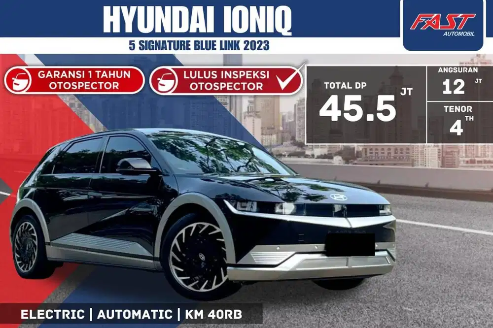HYUNDAI IONIQ 5 SIGNATURE BLUE LINK 2023 LONG RANGE PANORAMIC KM.40RB