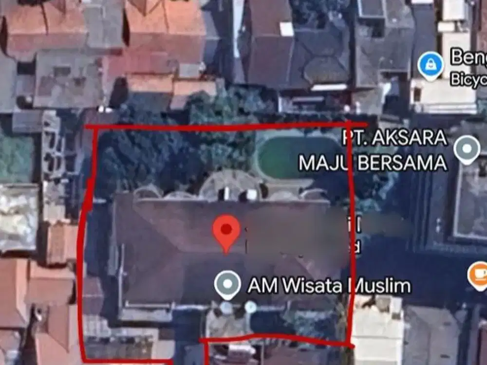 TANAH DIJUAL MURAH DIBAWAH NJOP DI PEJATEN BARAT BONUS BANGUNAN DAN SWIMMING POOL