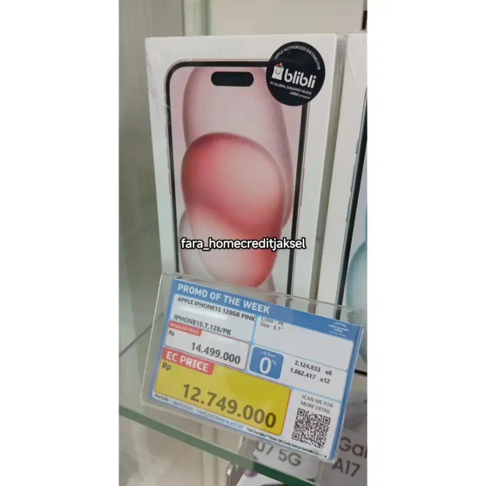 Apple Iphone 15 128GB Pink
