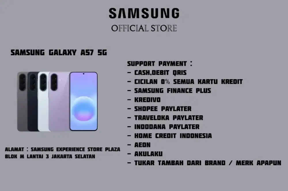 PROMO Samsung Galaxy A57 5G Garansi 100% Resmi SEIN