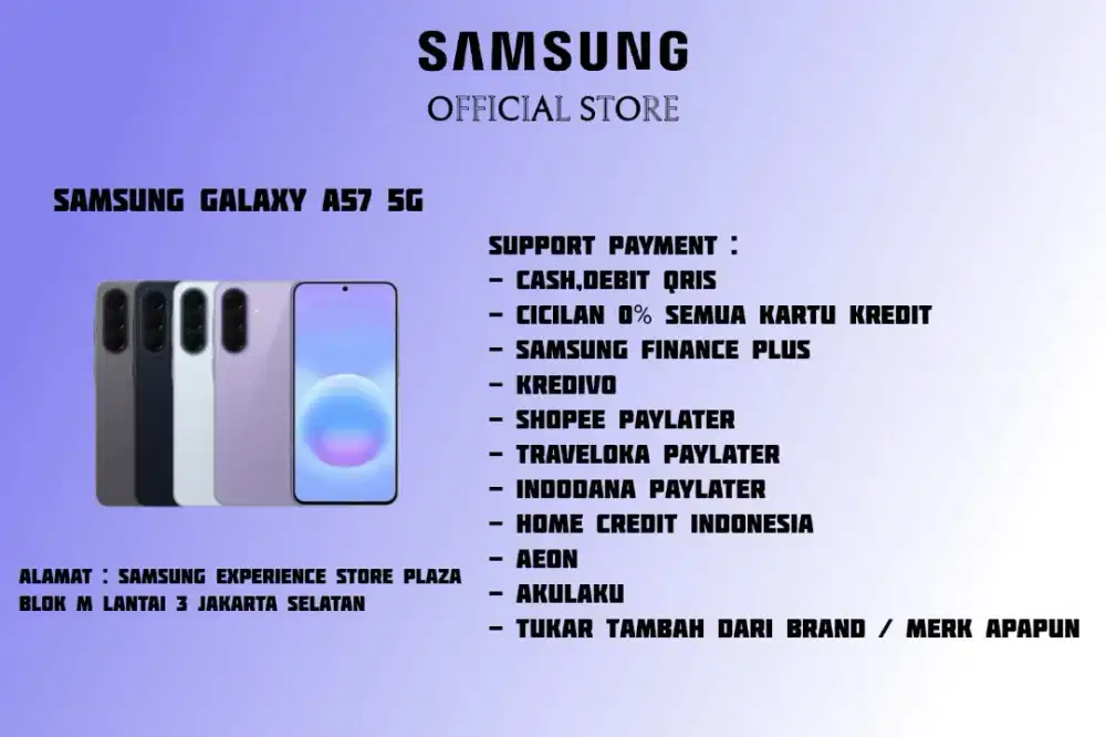 PROMO Samsung Galaxy A57 5G Garansi 100% Resmi SEIN