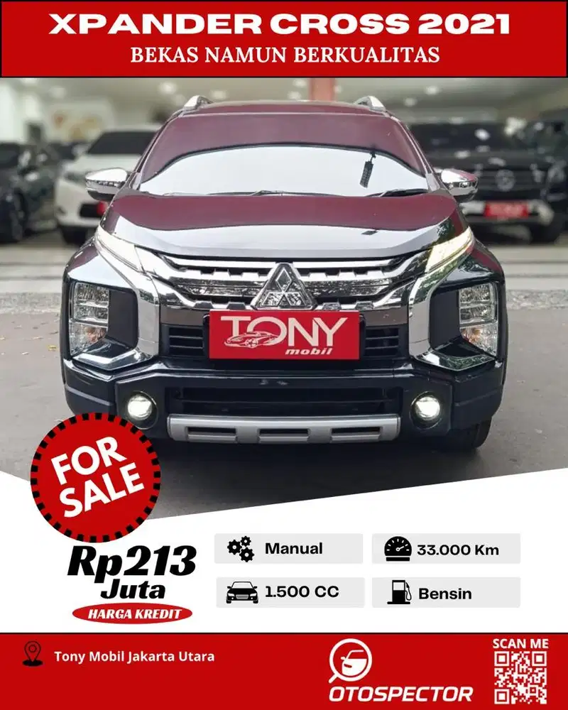 #Tony Mobil# Mitsubishi Xpander Cross Manual 2021 Hitam