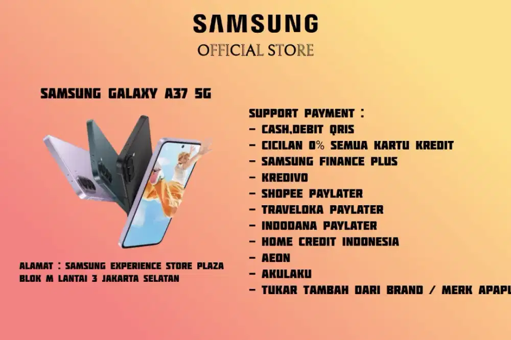 PROMO Samsung Galaxy A37 5G Garansi 100% Resmi SEIN