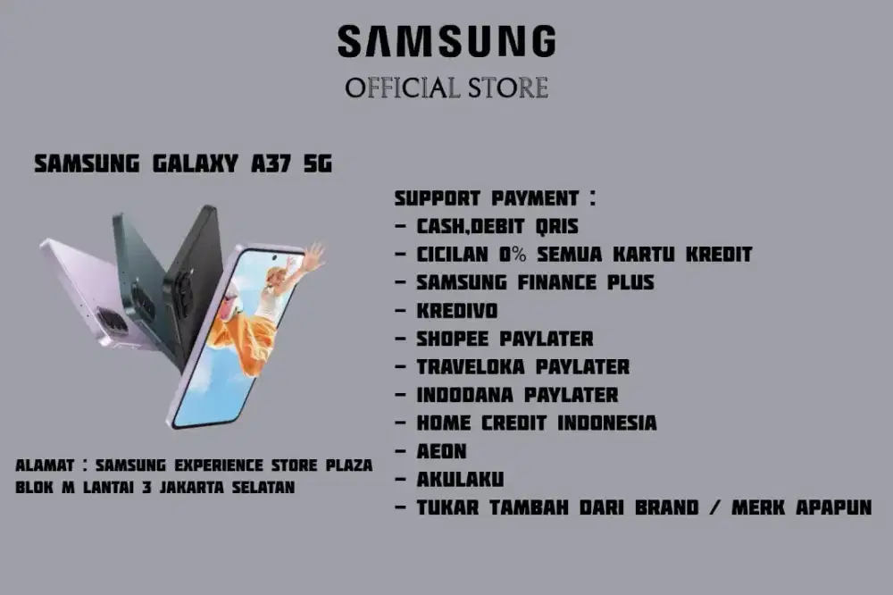 PROMO Samsung Galaxy A37 5G Garansi 100% Resmi SEIN
