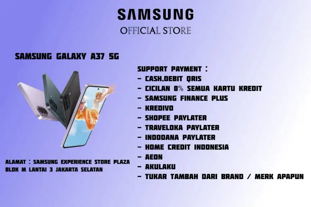 PROMO Samsung Galaxy A37 5G Garansi 100% Resmi SEIN