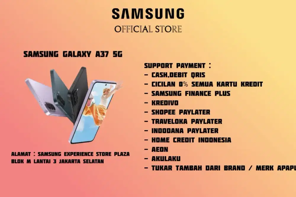 PROMO Samsung Galaxy A37 5G Garansi 100% Resmi SEIN