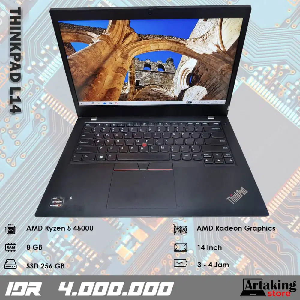 Lenovo Thinkpad L14 - Ryzen 5 - Ram 8 GB - SSD 256 GB