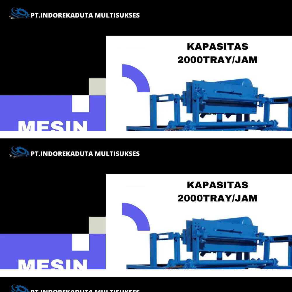 MESIN EGG TRAY KAPSITAS 2000 OTOMATIS (MULTILAYER)