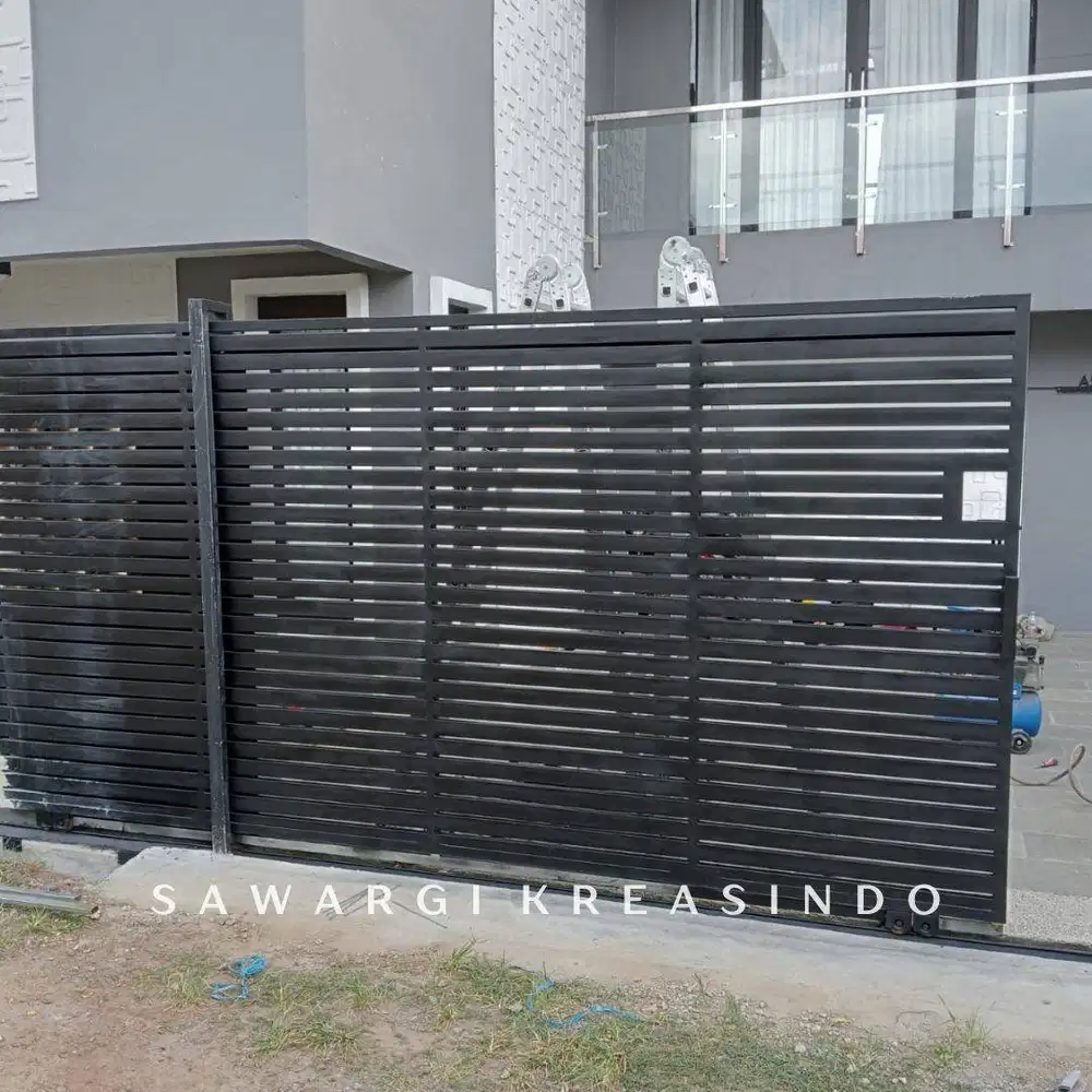 Bengkel las Pagar besi modern minimalis | sawargi kreasindo