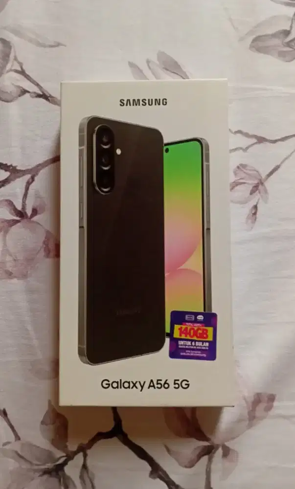 Samsung A56 8/256 Hitam Fullset mulus Hrg 4,8 nego tipis