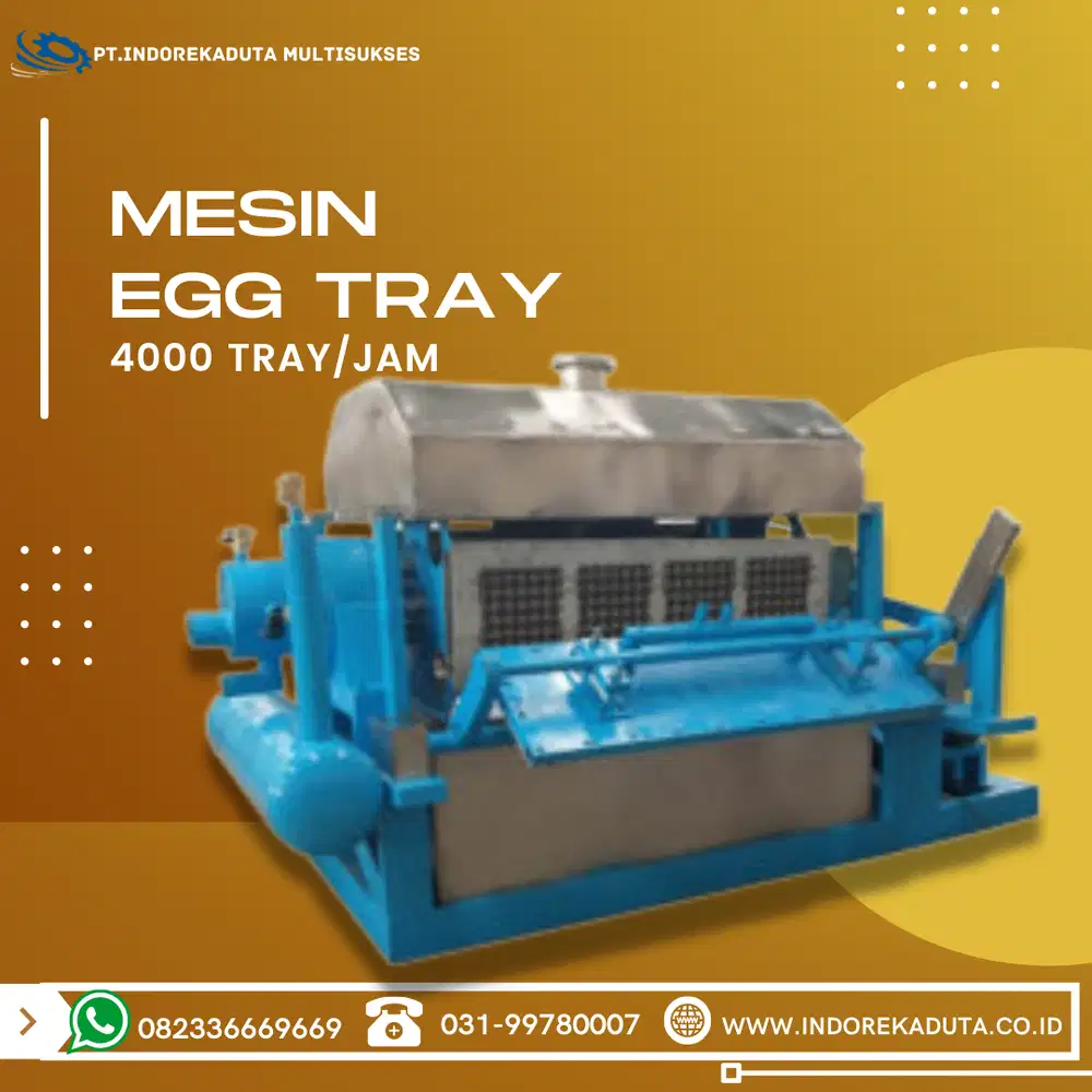 MESIN EGG TRAY KAPASITAS 4000 MANUAL