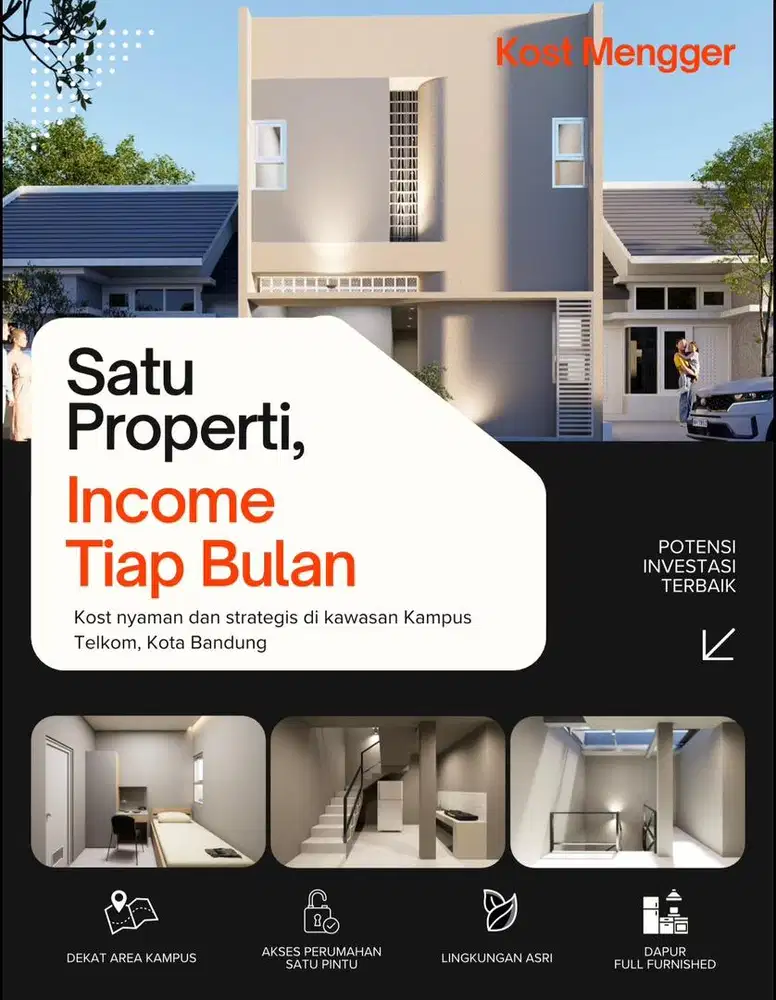 DIJUAL KOST EXCLUSIVE - TELKOM UNIVERSITY BANDUNG (Bangunan Baru)