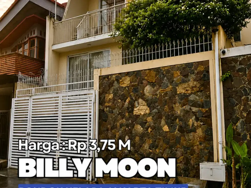 RUMAH MINIMALIS MODERN 3 LANTAI DI BILLYMOON – PONDOK KELAPA, JAKARTA TIMUR S738