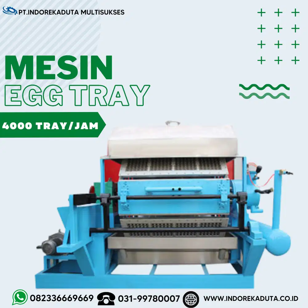 MESIN EGG TRAY KAPASITAS 4000 OTOMATIS (MULTI LAYER)