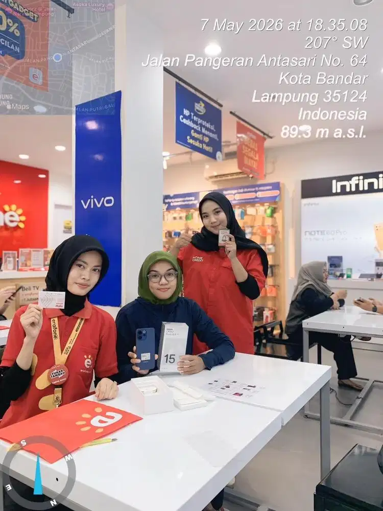 cicilan 0% oppo reno 15F 8/256gb gratis case, anti gores dan acc